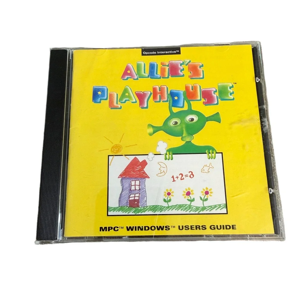 Allie's Playhouse PC CD-ROM Windows 3.1 Vintage 1993 Educational Game Opcode